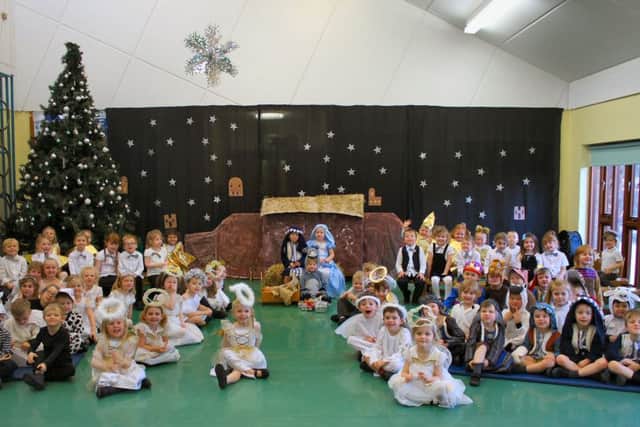 Nursery and reception nativity at Eldon Grove Academy.