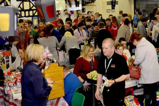 Plenty of activity during the Catcote Academy Christmas Fayre.  Picture by FRANK REID