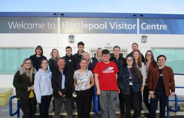 The latest group of sixth formers who have joined the Hartlepool power station run mentoring scheme.