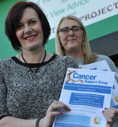 Dawn Vincent and Alison Thompson at West View Advice Centre, launching the new Cancer Support Group.