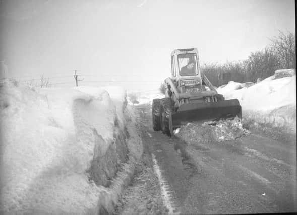 Snow drifts in Hartlepool 50 years ago.