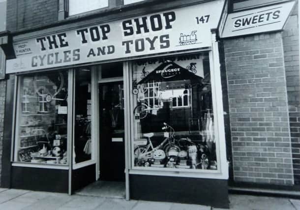 The Top Shop toy shop in Elwick Road, Hartlepool, in 1991.