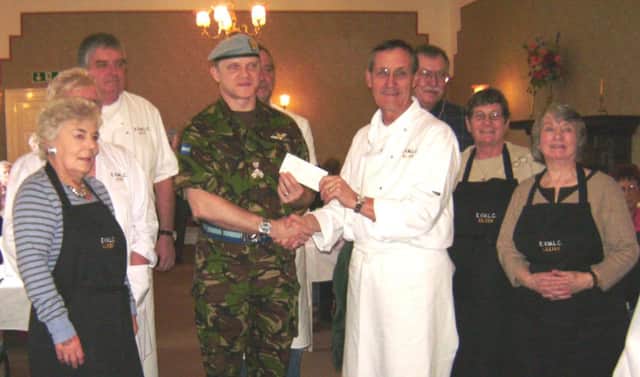 Members of Easington Millennium Luncheon Club raised money for Help for Heroes.