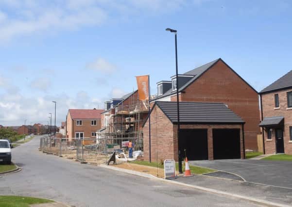 New houses being built on the Bishop Cuthbert Estate, Hartlepool