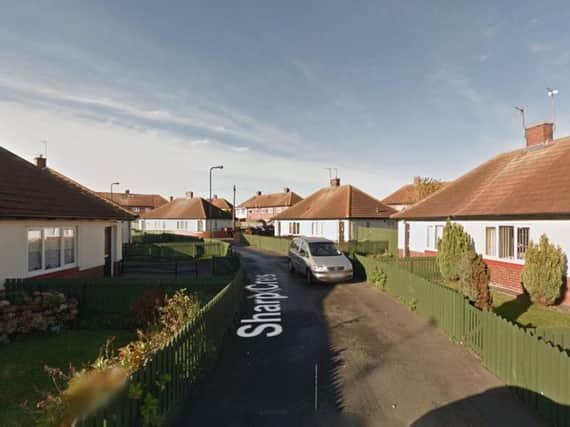 The incident took place on Sharp Crescent, Hartlepool. Image copyright Google Maps.