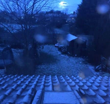 Snow in Hartlepool. Picture via @kazziane on Twitter.