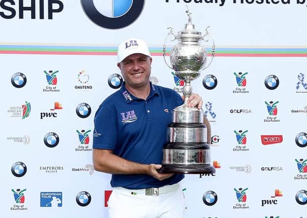 Graeme Storm with his trophy
