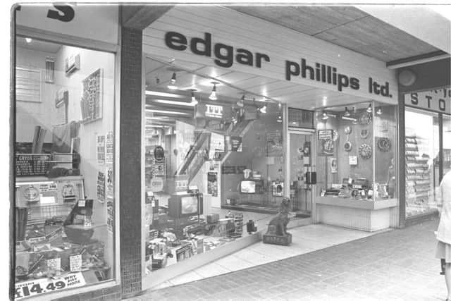 Edgar Phillips in Hartlepool town centre.