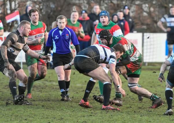 West Hartlepool in action during their win against Percy Park