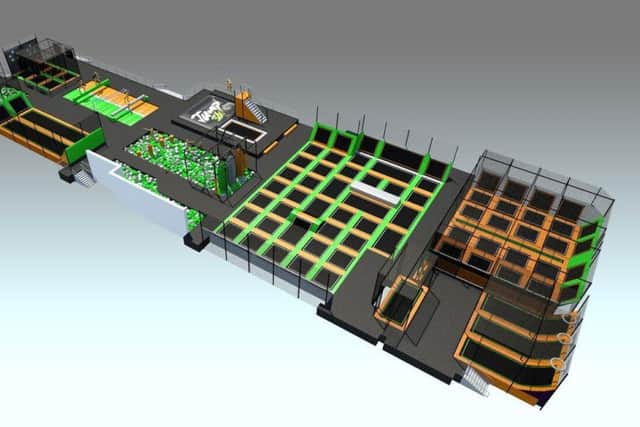 Floor plan of the new Jump 360 Hartlepool site.