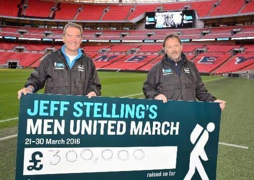 Jeff Stelling and russ Green following the first March