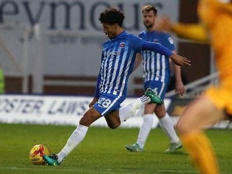 Wigan Athletic new boy Josh Laurent, while with Hartlepool United.