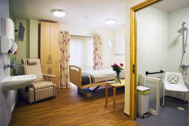 A room at Alice House Hospice.