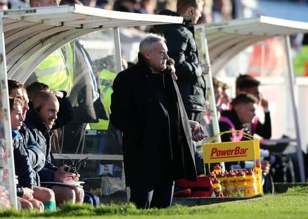 Hartlepool United v Yeovil Town. Sky Bet League 2.  Dave Jones in the dugout.  Picture: TOM BANKS