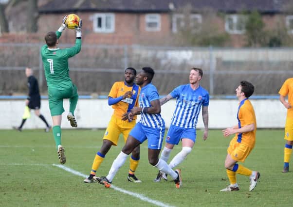 Tolu Kayode in action for Pools Reserves on Tuesday