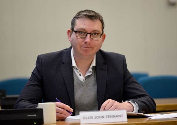 Councillor John Tennant during a meeting held in the Civic Centre, Hartlepool. Picture by FRANK REID