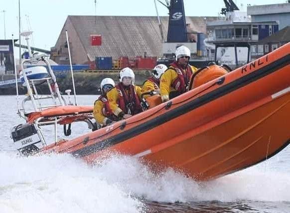 Hartlepool RNLI who are assisting in the search for missing man Andrew Roy.