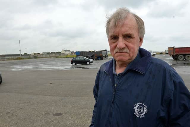 Chris Langan from the Hartlepool and District Motor Club at the sandy car park Seaton Carew. Picture by FRANK REID