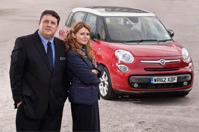 Sian Gibson, pictured with fellow Car Share writer and star Peter Kay, is in the cast of Hospital People.