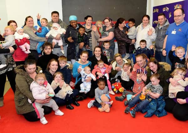 Service users with their children and volunteers of Patch Family Support. Picture by FRANK REID