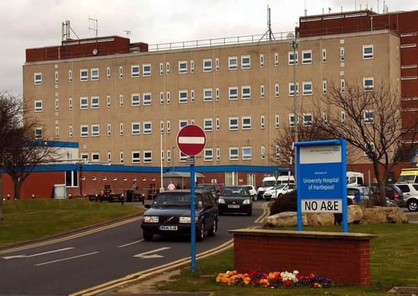 The University Hospital of Hartlepool.