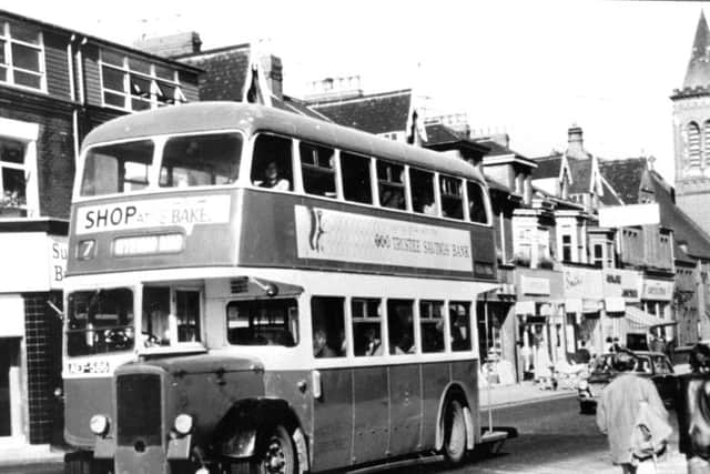 A Hartlepool bus in York Road but which year is this and do you recognise any of the shops?