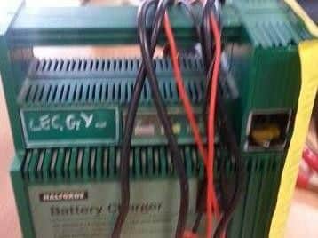 The Halford battery charger found by officers.