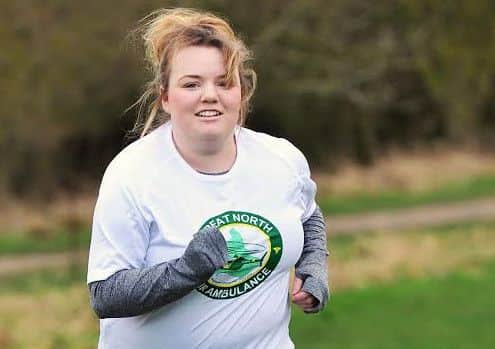Laura Reid running at Summerhill Country Park, Hartlepool. Picture by FRANK REID