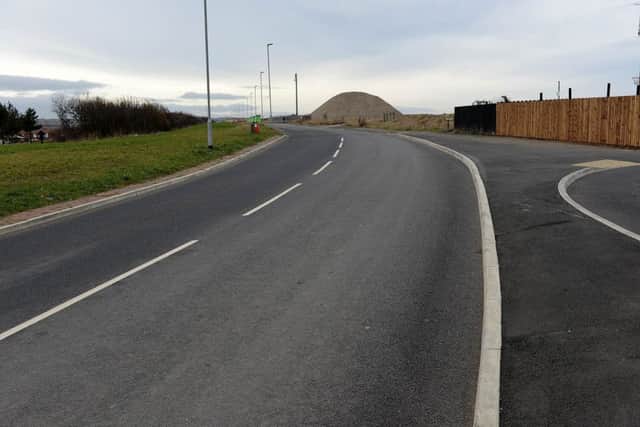 The road leading to the Marine Point housing development, Old Cemetery Point, Hartlepool. Picture by FRANK REID