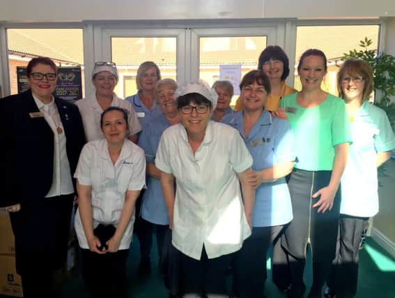 Staff celebrate Field View and Yohden care homes in Blackhall Colliery performing strongly in a nationwide survey of care home residents and their families and friends.
