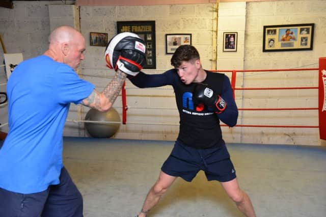 Neil Fannan takes Peter Cope on the pads. Picture by STUART NORTON.