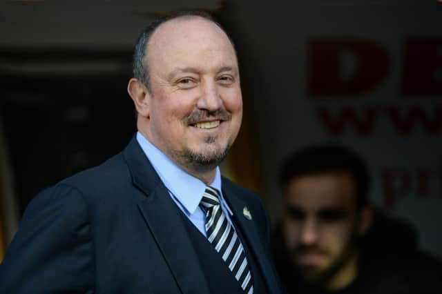 All smiles: Newcastle United boss Rafa Benitez. Picture by Bruce Rollinson