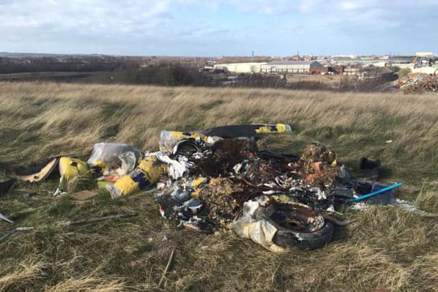 Picture sent in by Janice Barker of fly-tipping in Hartlepool.