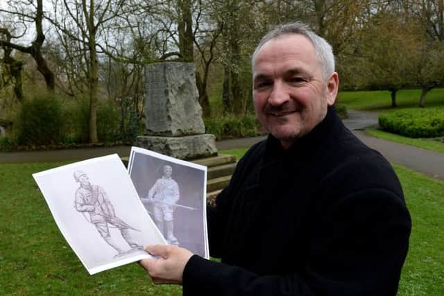Stephen Close with Ray Londale's proposal and how the statue orginally looked and could again