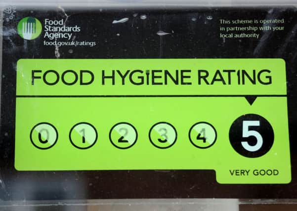 Food Hygiene rating mark.