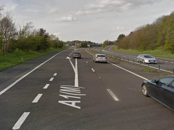 The northbound A1M at Bradbury. Picture from Google Images