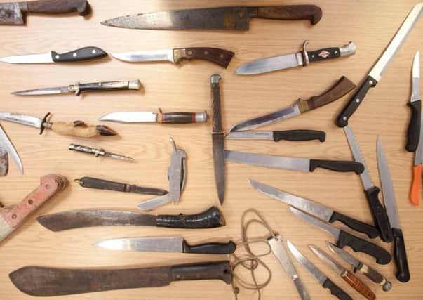 Knives handed in to police during a previous amnesty campaign.