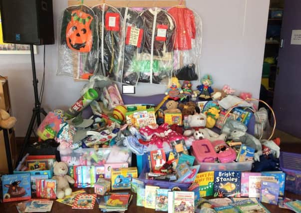 Some of the donations received by Rift House Primary School following a major fire to its nursery
