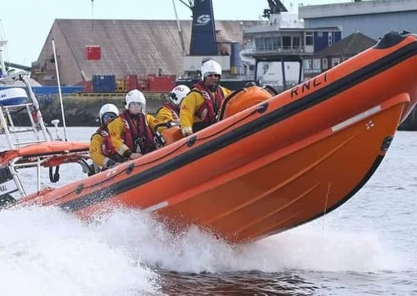 Hartlepool RNLI Atlantic 85 inshore lifeboat Solihull.