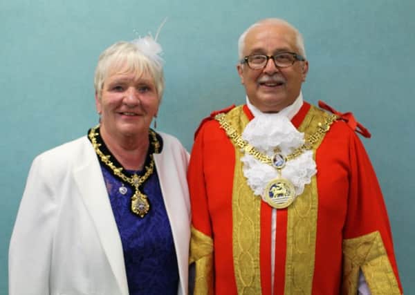 The Mayor and Mayoress of Hartepool, Councillor Paul Beck and his wife Mary.