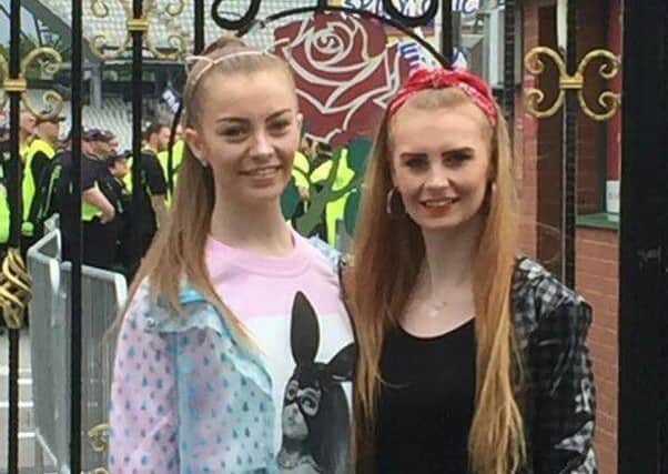 Emily and Abigail Anderson at the One Love Manchester Concert