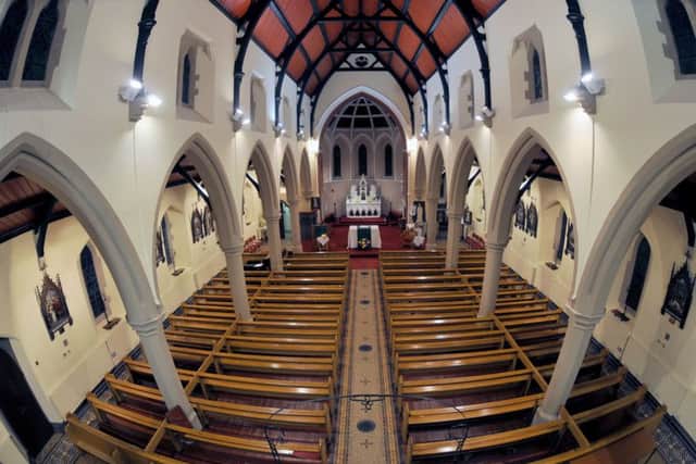 Interior of St Mary's Church of The Immaculate Conception, Headland, Hartlepool.
