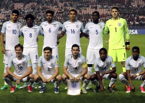 England's team ahead of the  FIFA U20 World Cup semi-final