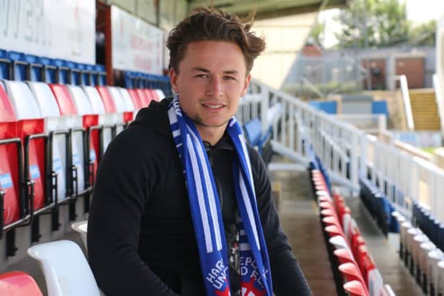 Pools' new boy Jack Munns. Picture by Hartlepool United.