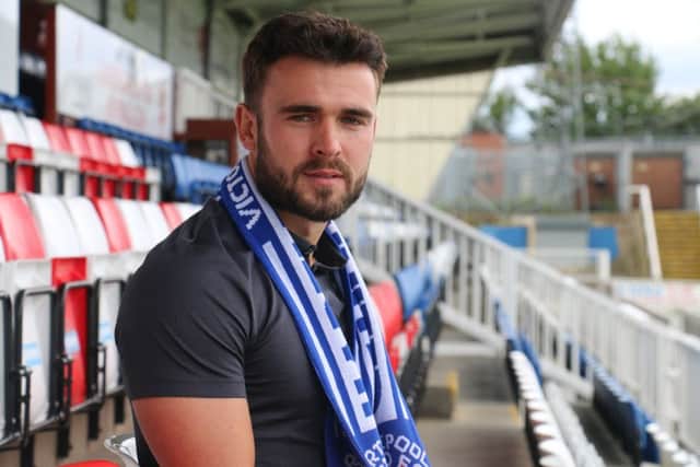 New signing Luke George. Picture by Hartlepool United.