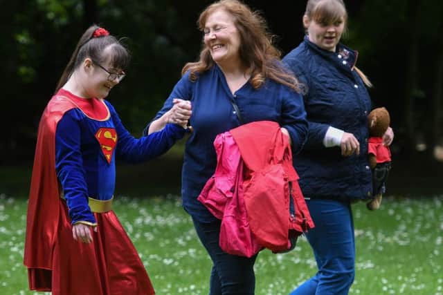 Hartlepool Special Needs Support Group during their 2nd Super Hero Stroll around Ward Jackson Park, Hartlepool, on Sunday.