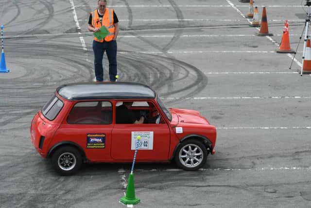 Screeching tyres and the smell of burnt rubber British Autotest Championship held at Middleton Grange Shopping Centre car park on Sunday.