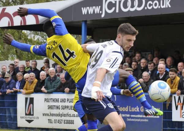 Jake Cassidy in action for Guiseley last season.