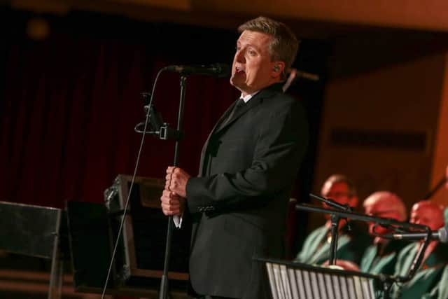 Aled Jones takes to the stage at Hartlepool Borough Hall.