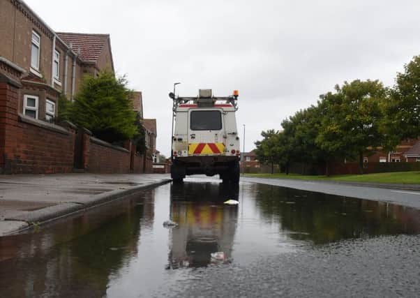Flooding in West View Road, Hartlepool, in 2015.
